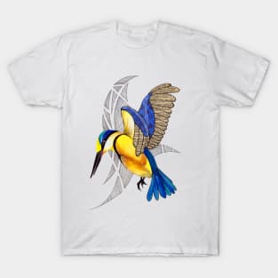 Sacred Kingfisher in flight T-Shirt